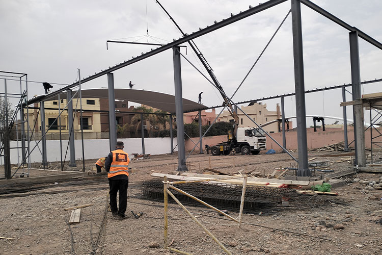 Construction of the Activity Hall